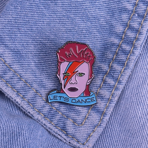 Medusa's Makeup Bowie Let's Dance Enamel Pin