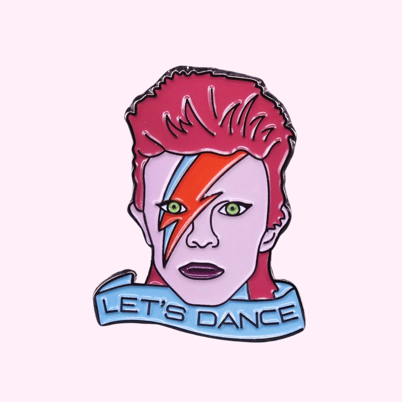Medusa's Makeup Bowie Let's Dance Enamel Pin