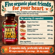 Hippie Farms Premium Total Heart & Circulation Blend - Beetroot & Friends Vitamins & Supplements Antique White