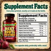 Hippie Farms Premium Total Heart & Circulation Blend - Beetroot & Friends Vitamins & Supplements White Smoke
