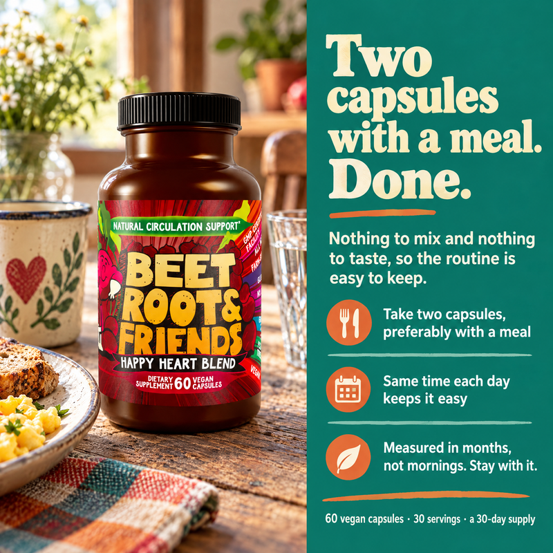 Hippie Farms Premium Total Heart & Circulation Blend - Beetroot & Friends Vitamins & Supplements Dark Cyan