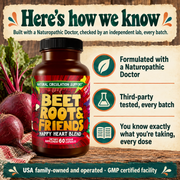 Hippie Farms Premium Total Heart & Circulation Blend - Beetroot & Friends Vitamins & Supplements Bisque
