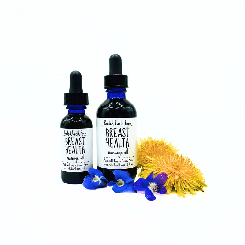 Rooted Earth Farm + Apothecary Breast Health Massage Oil Bath + Body Oils