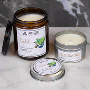 Brigid Trading Company Pipe Smoke Soy Wax Candle - Cuban Tobacco, Smoked Oud, and Deep Resins Premium Scented Candle