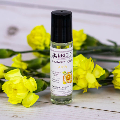 Brigid Trading Company Litha Fragrance Roller - Lemon, Ylang Ylang, Sweet Orange, and Myrtle perfume
