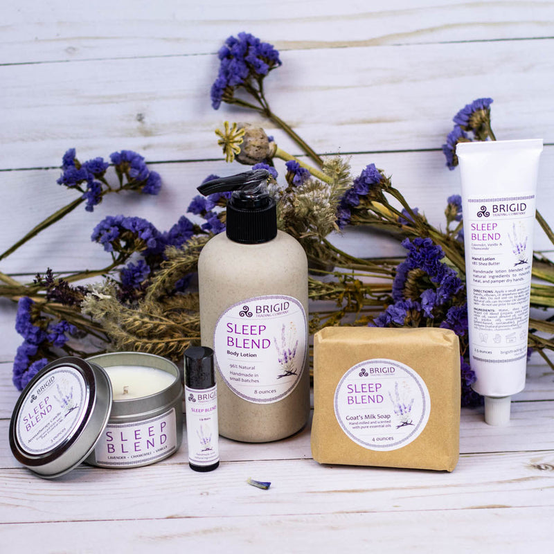 Brigid Trading Company Sleep Blend Soy Wax Candle - Lavender, Chamomile, and Vanilla Aromatherapy Candle