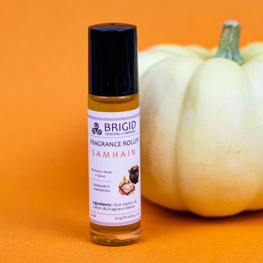 Brigid Trading Company Samhain Fragrance Roller - Merlot Wine, Smoked Patchouli, and Dragon's Blood perfume