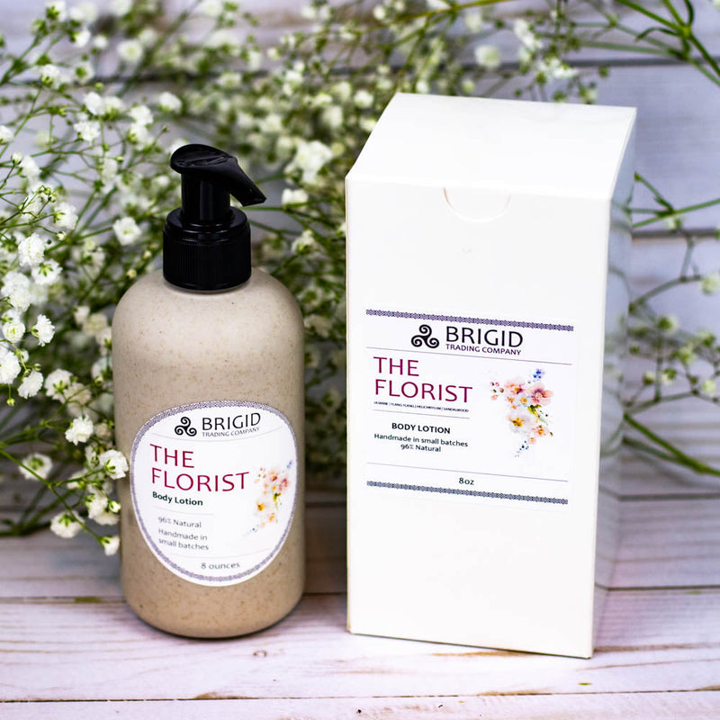 Brigid Trading Company The Florist Natural Body Lotion - Jasmine, Ylang Ylang, Helichrysum, and Sandalwood Body Lotion