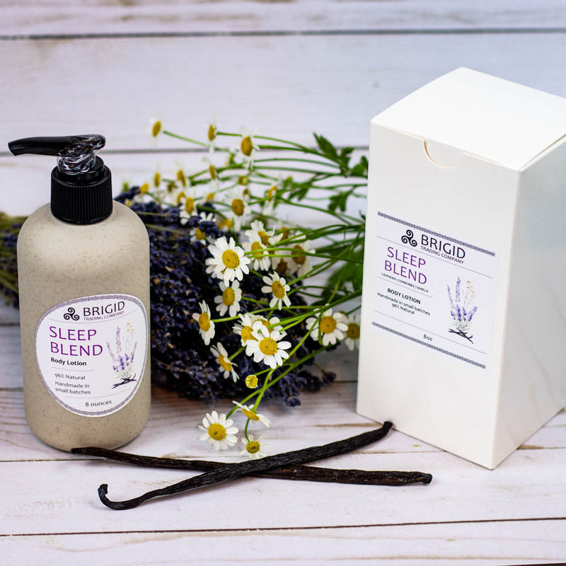 Brigid Trading Company Sleep Blend Natural Body Lotion - Lavender, Chamomile, and Vanilla Body Lotion