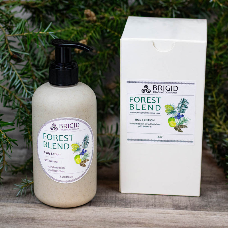 Brigid Trading Company Forest Blend Natural Body Lotion - Juniper, Pine, Balsam, Cedar, and Lime Body Lotion