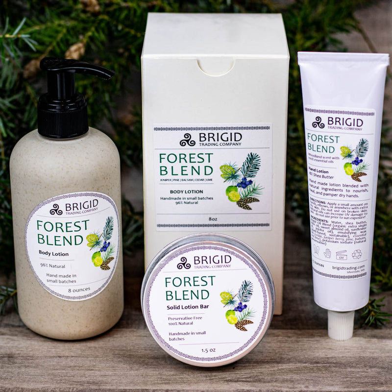 Brigid Trading Company Forest Blend Natural Body Lotion - Juniper, Pine, Balsam, Cedar, and Lime Body Lotion