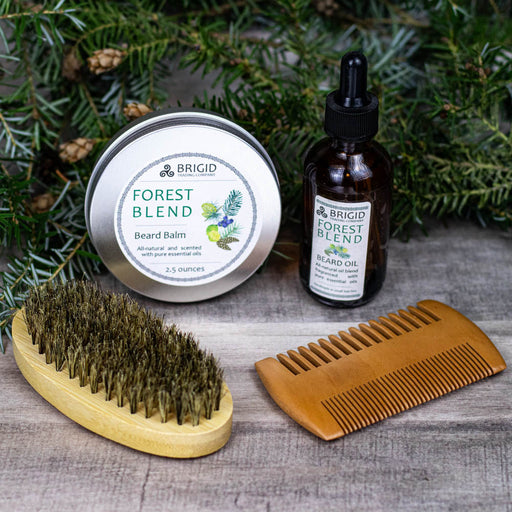Brigid Trading Company Forest Blend Natural Beard Oil - Juniper, Pine, Balsam, Cedar, and Lime Beard Oil