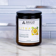 Brigid Trading Company Litha Soy Wax Candle - Lemon, Sweet Orange, Myrtle, and Ylang Ylang Aromatherapy Candle