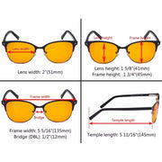 eyekeeper.com Browline Blue Light Blocking Eyeglasses LX19002-BB98 Eyeglasses