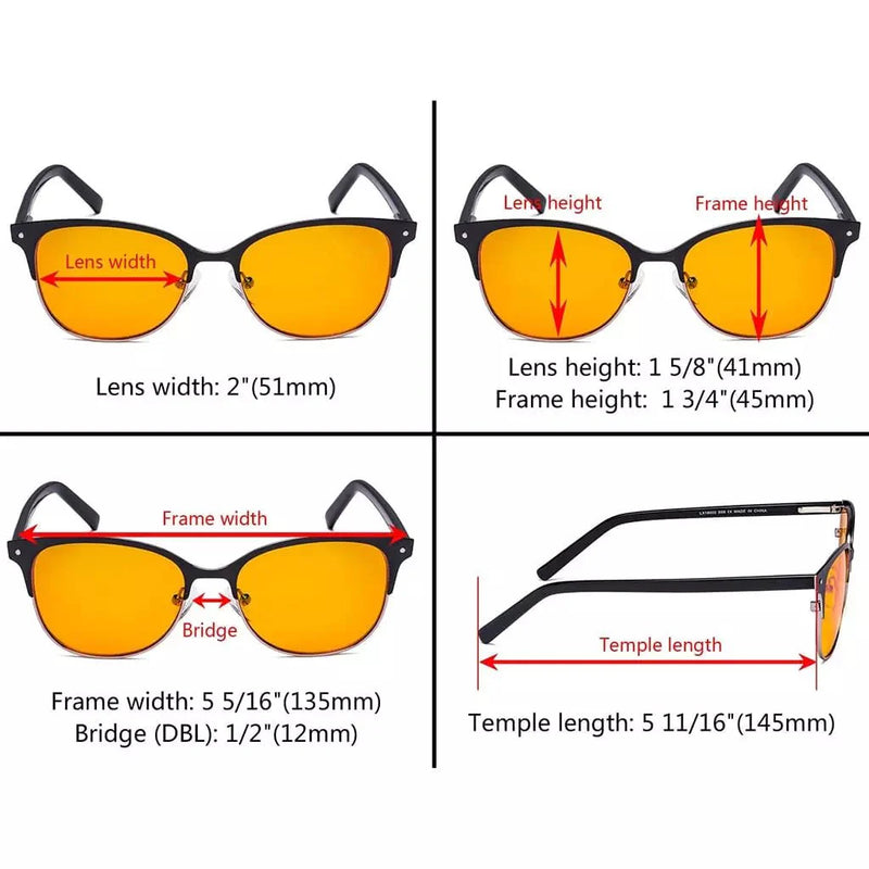 eyekeeper.com Browline Blue Light Blocking Eyeglasses LX19002-BB98 Eyeglasses