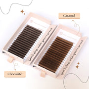 Mega Lash Academy Brown Cashmere Volume - Caramel Lash Trays