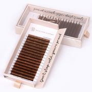 Mega Lash Academy Brown Cashmere Volume - Caramel Lash Trays