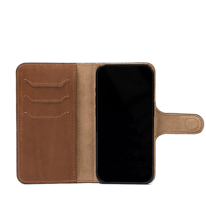 iPhone 15 series Leather MagSafe Folio Case Wallet with Grip by Geometric Goods