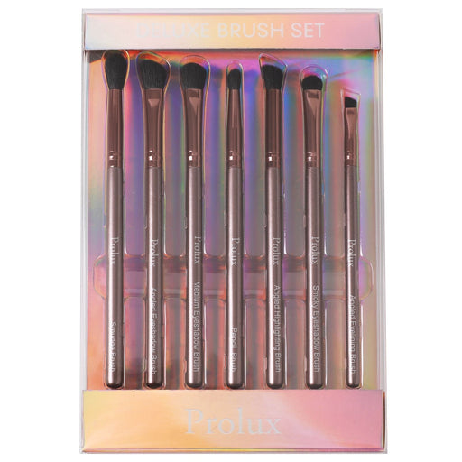 Prolux Cosmetics Deluxe Eye Essentials 7pc Brush Set