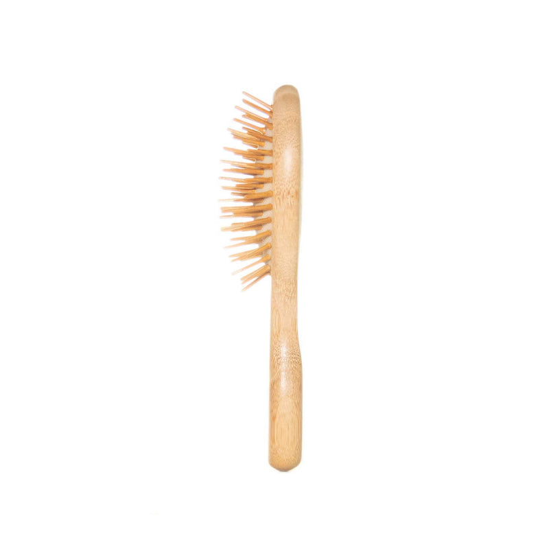 ZeroWasteStore.com Mini Bamboo Hair Brush - Zero Waste Hair Brush, 100% Bamboo, Plastic Free, Compostable Combs & Brushes
