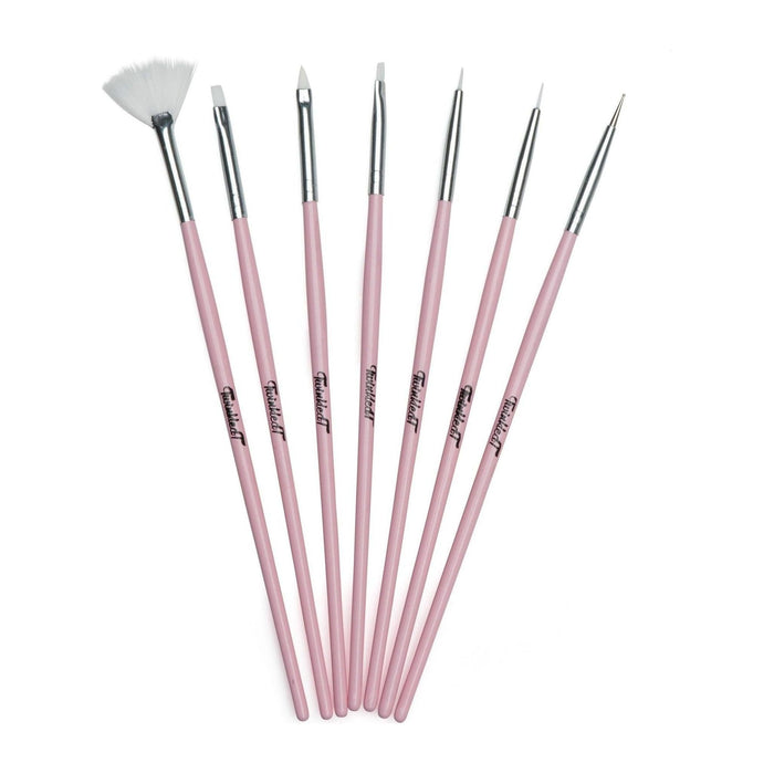 Twinkled T - Bubble Yum Nail Art 7 Pc Brush Set