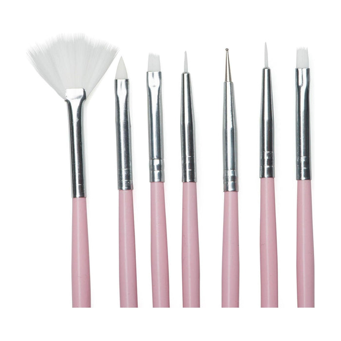 Twinkled T - Bubble Yum Nail Art 7 Pc Brush Set