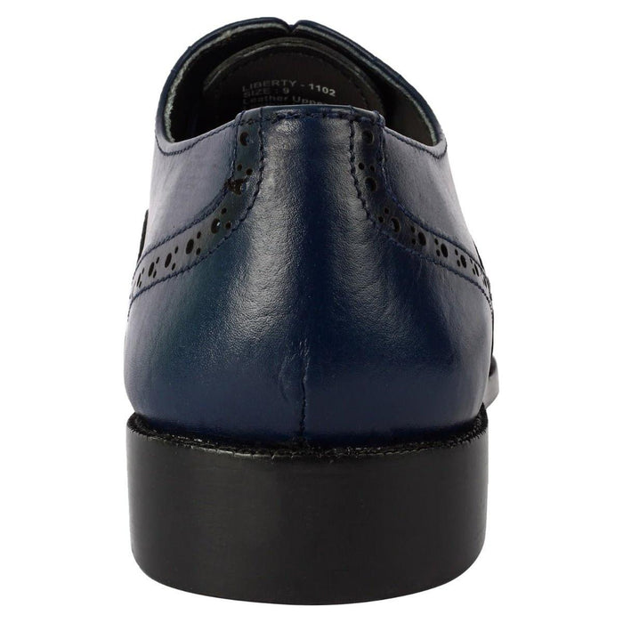 Bubble Leather Oxford Style Dress Shoes