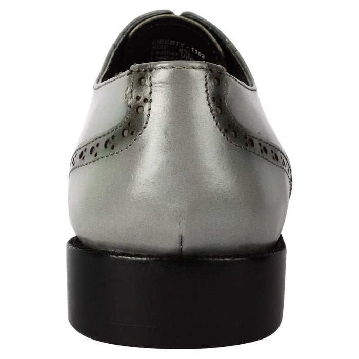 Bubble Leather Oxford Style Dress Shoes