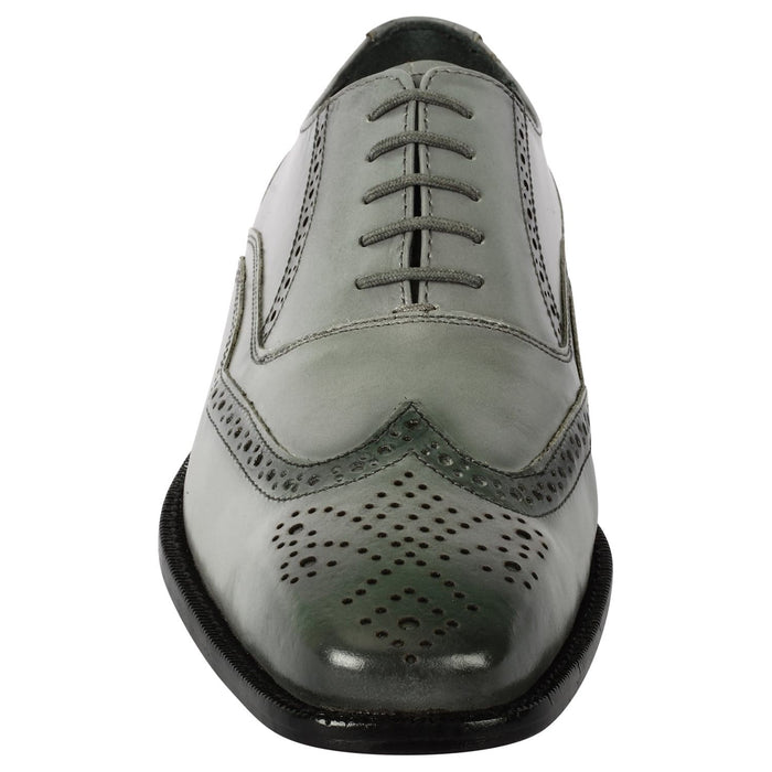 Bubble Leather Oxford Style Dress Shoes