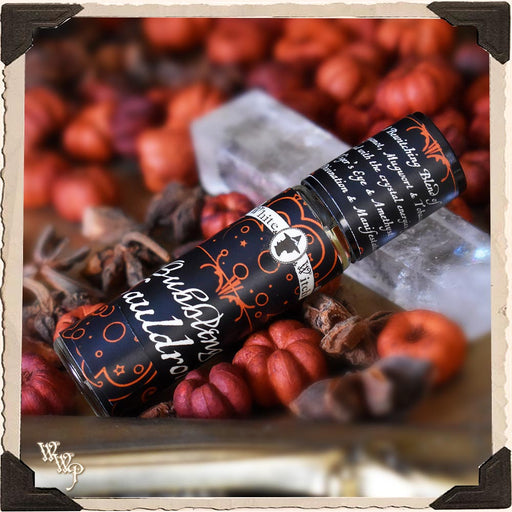 WhiteWitchParlour.com ( PRE-ORDER 2 week turnaround ) 
BUBBLING CAULDRON BODY OIL 1/3oz. For Manifestation, Divination & Samhain Protection. aromatherapy, perfume, oils