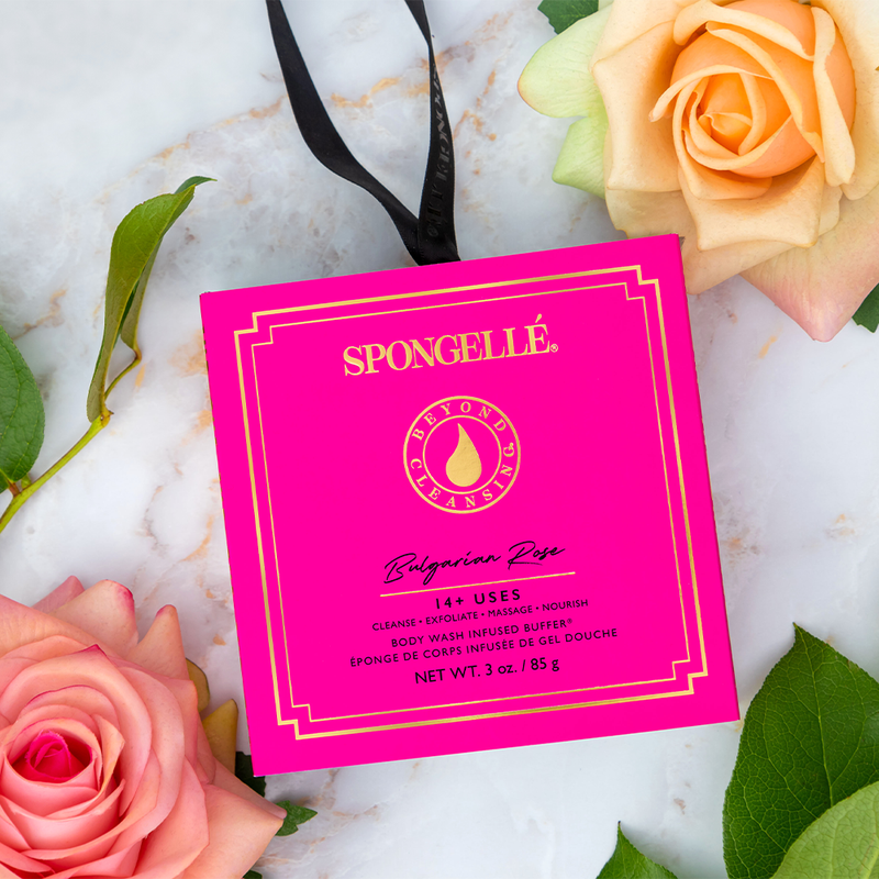 Spongellé Bulgarian Rose | Boxed Flower Body Wash Infused Buffer