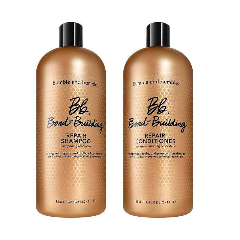 Nava Beauty Bumble and Bumble Bond-Building Repair Shampoo & Conditioner Duo Hair White Smoke 33.8 Oz Duo
