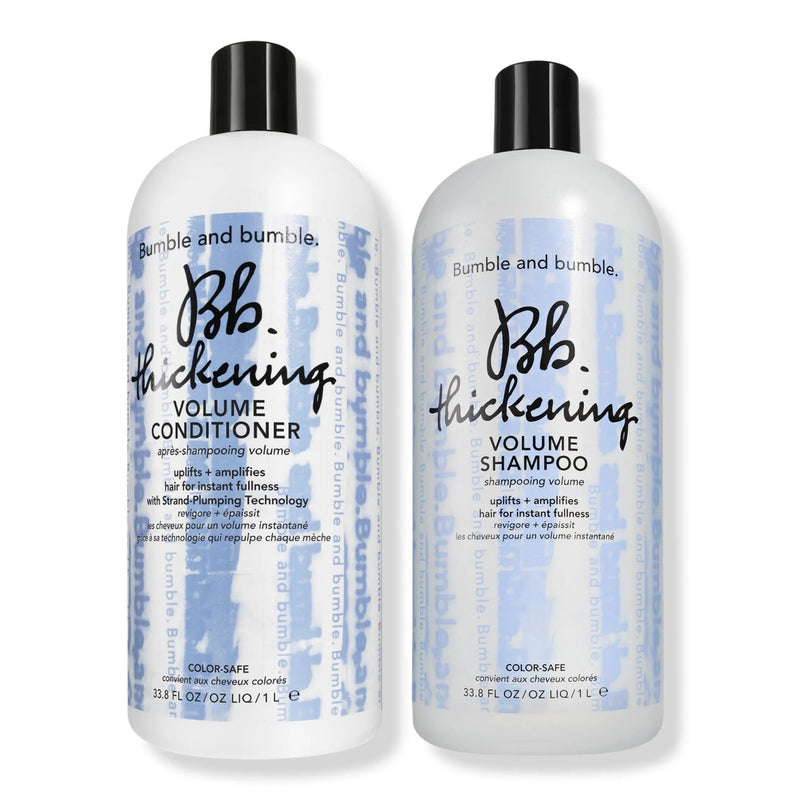 Nava Beauty Bumble and Bumble Thickening Volume Shampoo & Conditioner Duo Hair White Smoke 33.8 Oz Duo