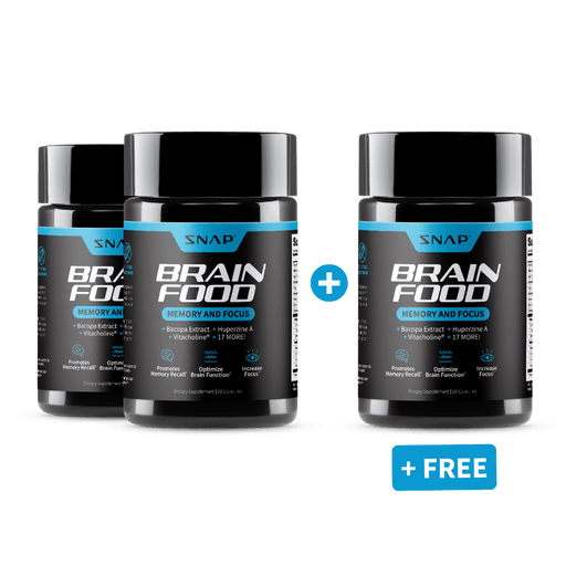 Snap Supplements Brain Food - Buy 2 Get 1 Free