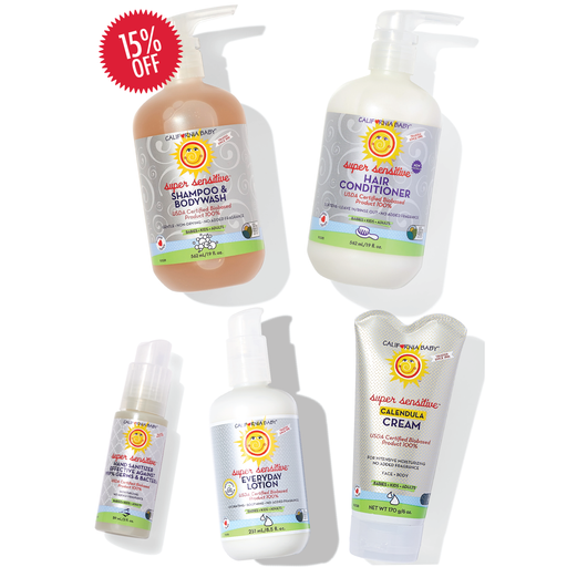 California Baby (No added fragrance)™ Sensitive Skin Bath Essentials Bundles
