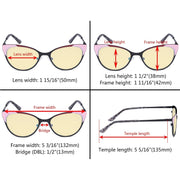 eyekeeper.com Cat-eye Blue Light Blocking Eyeglasses LX19033-BB60 Eyeglasses
