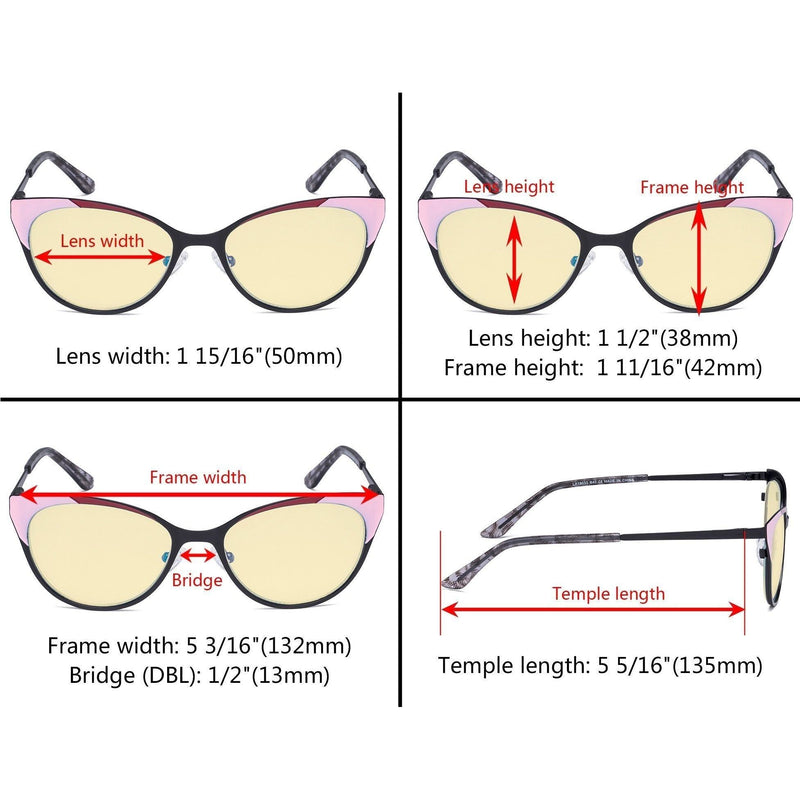 eyekeeper.com Cat-eye Blue Light Blocking Eyeglasses LX19033-BB60 Eyeglasses