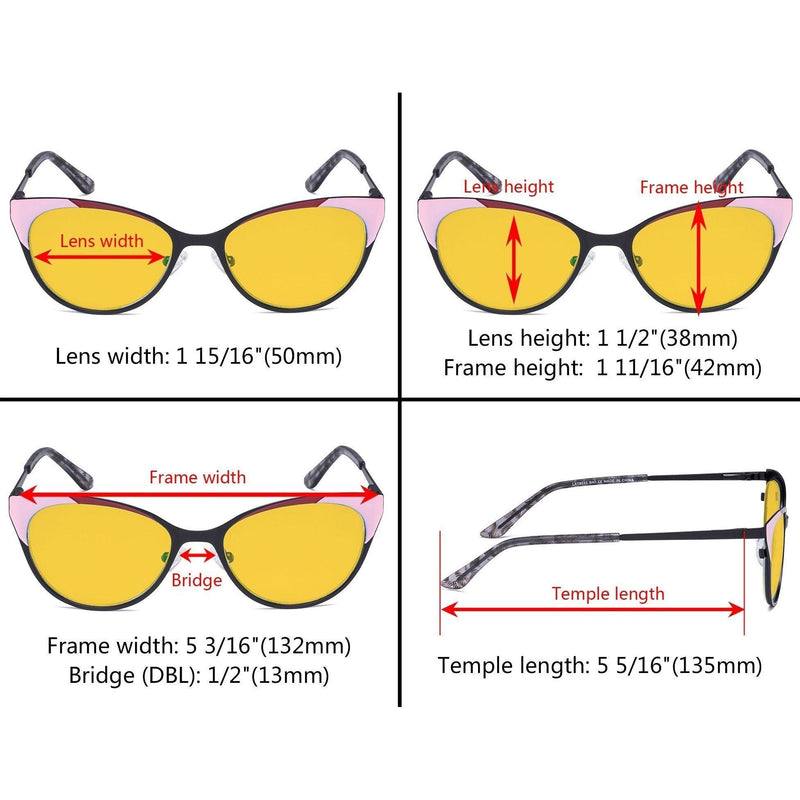 eyekeeper.com Cat-eye Anti-reflective Blue Light Eyeglasses LX19033-BB90 Eyeglasses