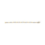 Bids.com 10K Yellow Gold 1.00 Cttw Round-Cut Diamond Spiral Link 7" Bracelet (H-I Color, I2-I3 Clarity) Bracelets