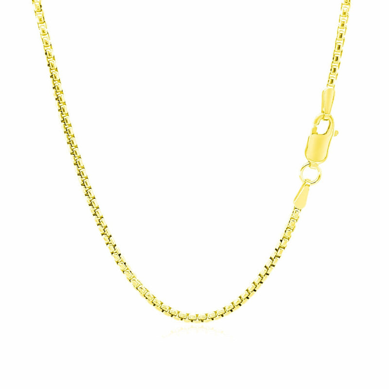 Bids.com 14k Yellow Gold Round Box Chain 1.7mm Necklaces