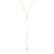 Bids.com 14k Yellow Gold Lariat Necklace with Pearls Necklaces