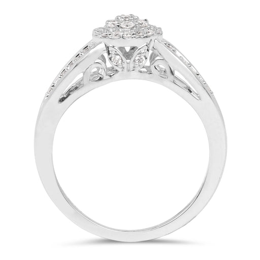 Bids.com 0.25 Carat Genuine White Diamond 14K White Gold Ring (E-F Color, SI Clarity) Rings