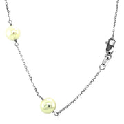 Bids.com 14k White Gold Necklace with White Pearls Necklaces