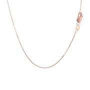 Bids.com 14k Rose Gold Classic Box Chain 0.4mm Necklaces