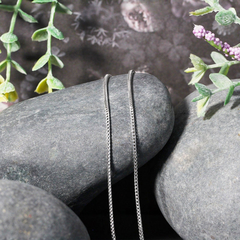 Bids.com 14k White Gold Franco Chain 1.2mm Necklaces