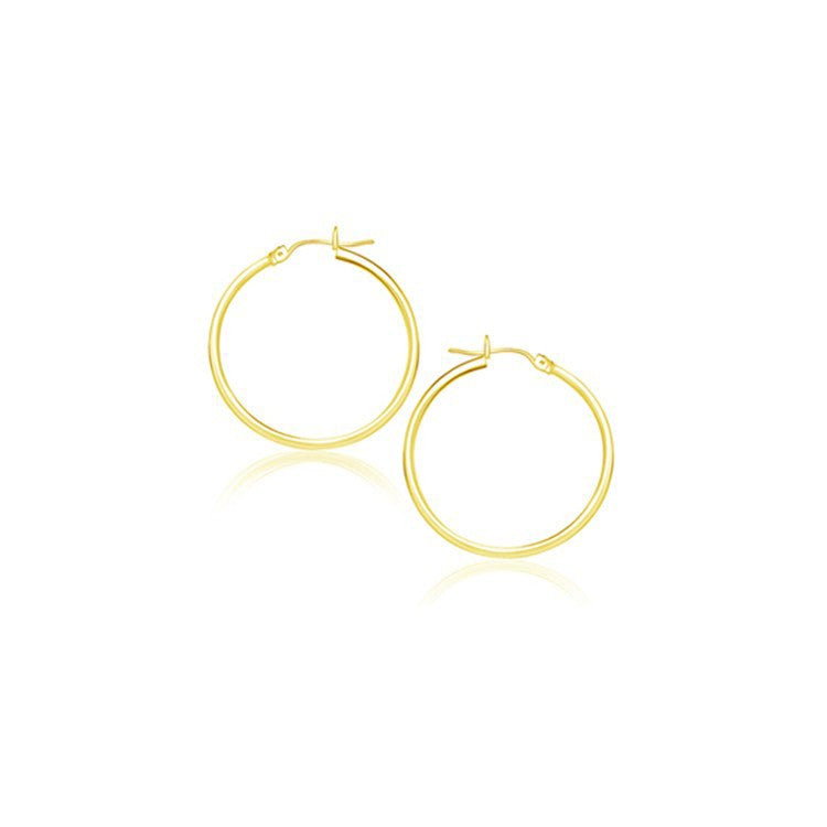 Bids.com 14k Yellow Gold Polished Hoop Earrings (20 mm) Earrings