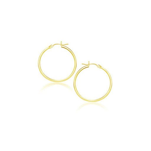 Bids.com 14k Yellow Gold Polished Hoop Earrings (20 mm) Earrings