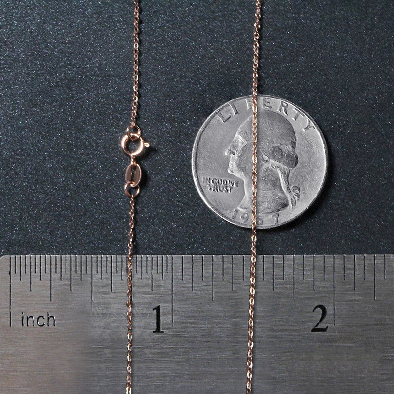 Bids.com 14k Rose Gold Polished Mini Heart Necklace Necklaces