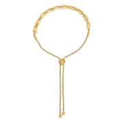 Bids.com 14k Yellow Gold Plated .925 Sterling 5/8 Cttw Diamond Composite Cushion Frame 4â€-10â€ Adjustable Bolo Bracelet (G-H Color, I1-I2 Clarity) Bracelets