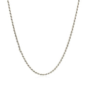 Bids.com Sterling Silver 1.4mm Diamond Cut Rope Style Chain Necklaces